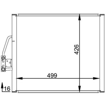 Condenseur, climatisation MAHLE OEM 64538391647