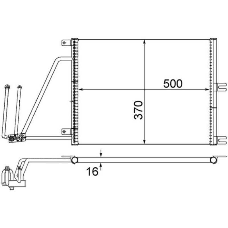 Condenseur, climatisation MAHLE AC 226 000S - Visuel 1