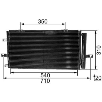 Condenseur, climatisation MAHLE AC 230 000S