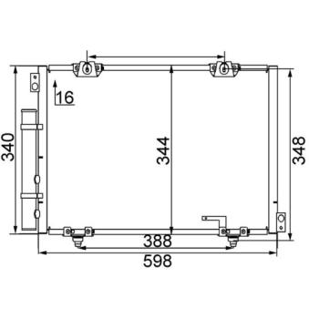 Condenseur, climatisation MAHLE [AC 260 000S]