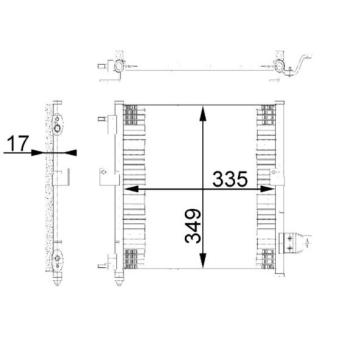 Condenseur, climatisation MAHLE OEM S9760602200 Condenseur, climatisation MAHLE OEM S9760602200