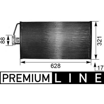 Condenseur, climatisation MAHLE AC 266 000P