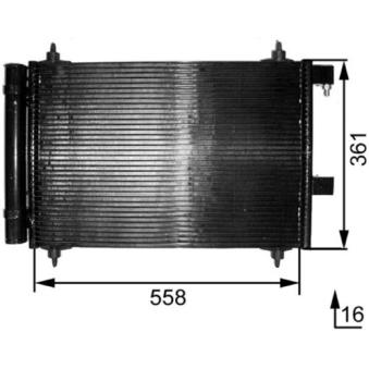 Condenseur, climatisation MAHLE OEM 6453FP Condenseur, climatisation MAHLE OEM 6453FP