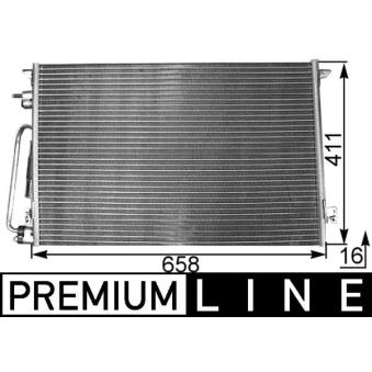 Condenseur, climatisation MAHLE OEM 24072002 Condenseur, climatisation MAHLE OEM 24072002