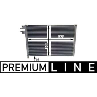 Condenseur, climatisation MAHLE OEM 1467421