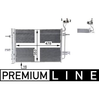 Condenseur, climatisation MAHLE OEM 1850221