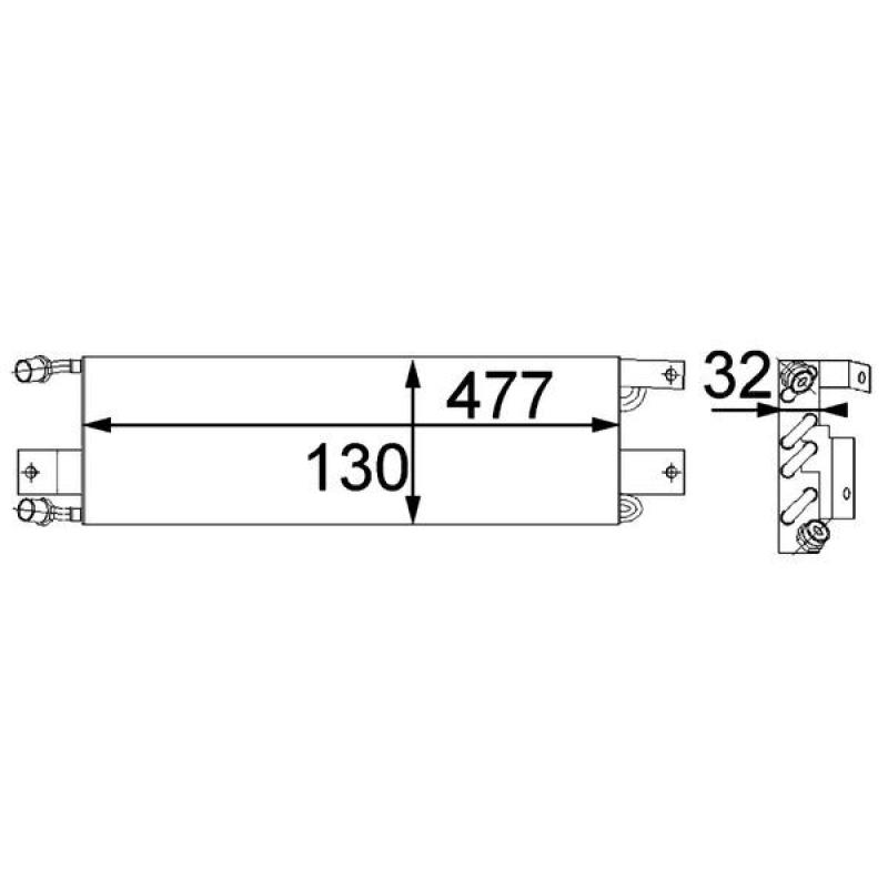 Condenseur, climatisation MAHLE AC 356 000P - Visuel 1