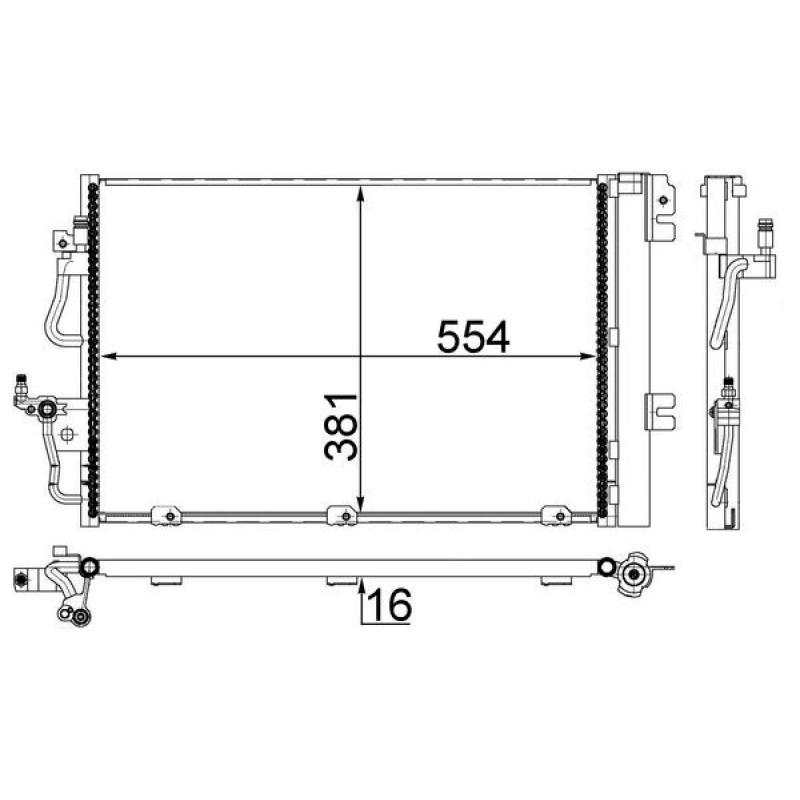 Condenseur, climatisation MAHLE AC 377 001S - Visuel 1