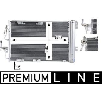 Condenseur, climatisation MAHLE OEM 93178959