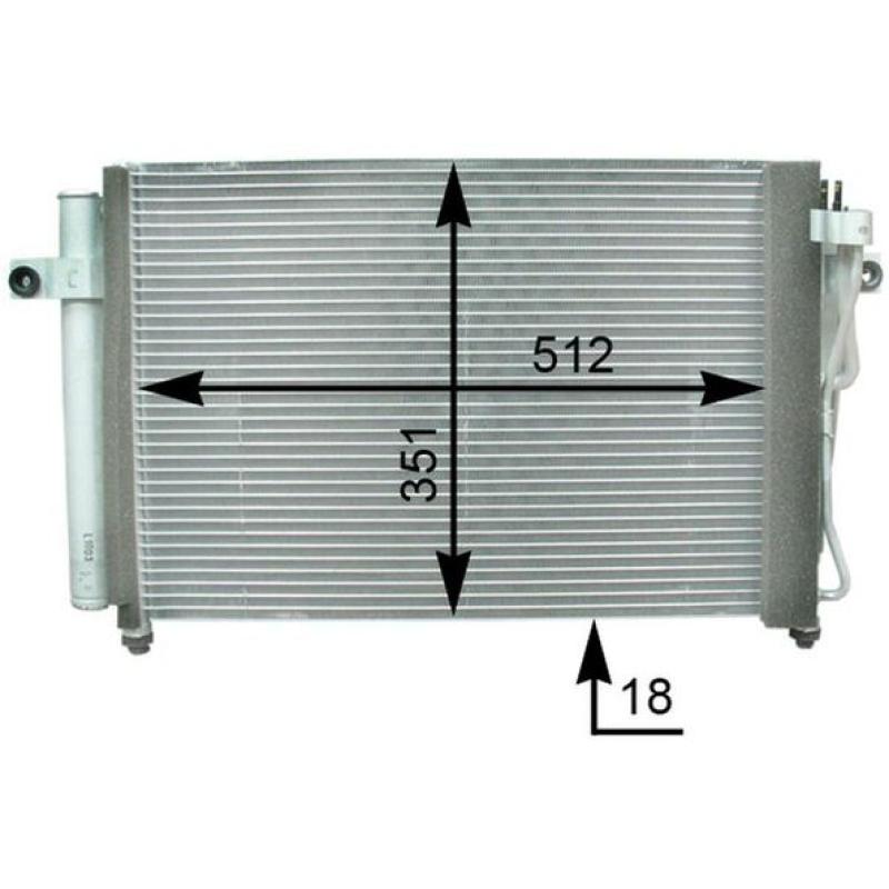 Condenseur, climatisation MAHLE AC 393 000P - Visuel 1