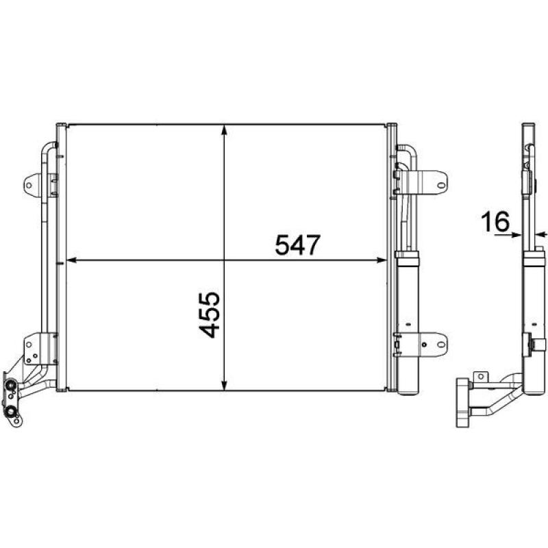 Condenseur, climatisation MAHLE AC 454 000P - Visuel 1