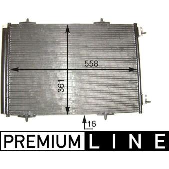 Condenseur, climatisation MAHLE AC 466 000P