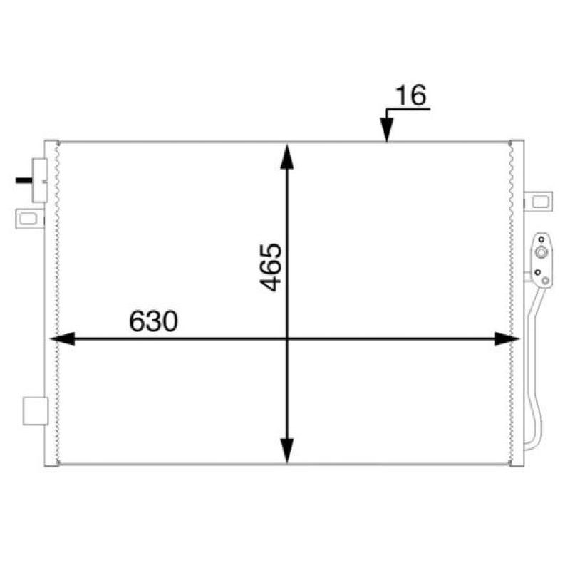 Condenseur, climatisation MAHLE AC 47 000S - Visuel 1