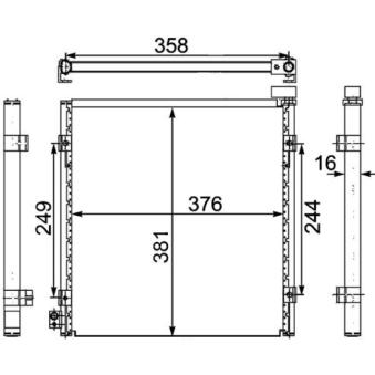 Condenseur, climatisation MAHLE OEM 80110S2H003
