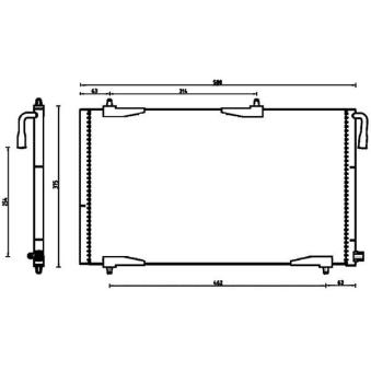 Condenseur, climatisation MAHLE OEM 6455FY