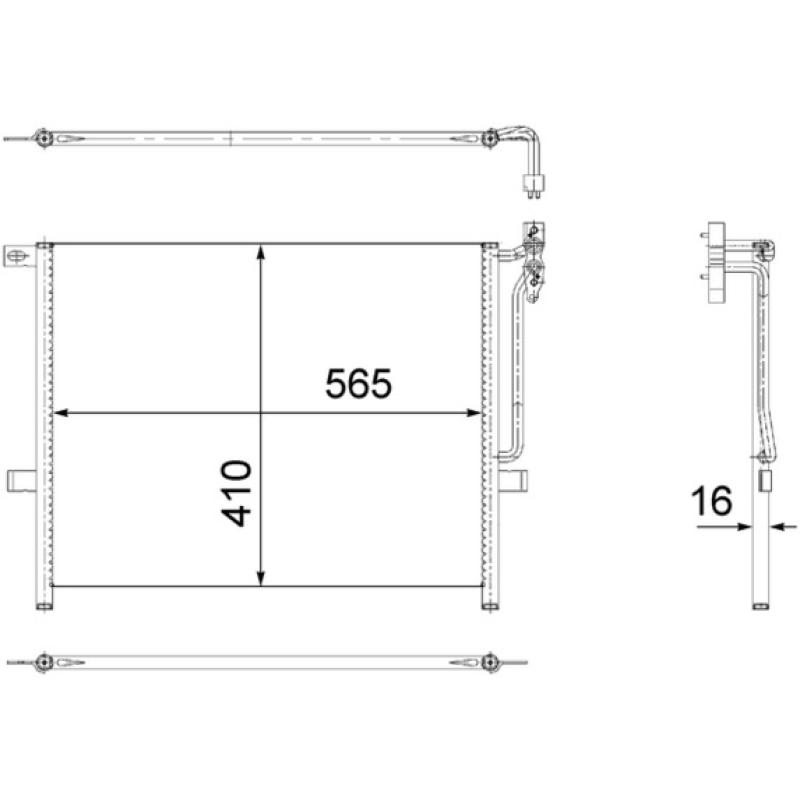 Condenseur, climatisation MAHLE AC 502 001S - Visuel 1