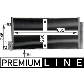 Condenseur, climatisation MAHLE OEM 55700408