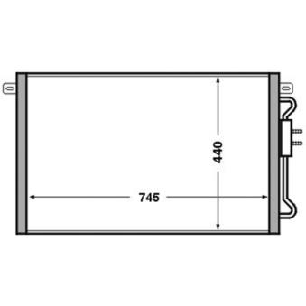 Condenseur, climatisation MAHLE OEM 5072262AA