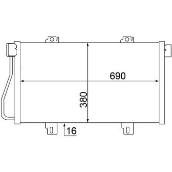 Condenseur, climatisation MAHLE OEM 2765000QAF