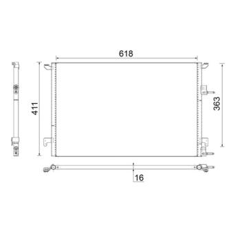 Condenseur, climatisation MAHLE OEM 12804660 Condenseur, climatisation MAHLE OEM 12804660