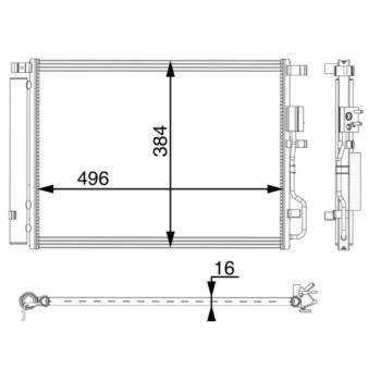 Condenseur, climatisation MAHLE OEM 97606D7000 Condenseur, climatisation MAHLE OEM 97606D7000