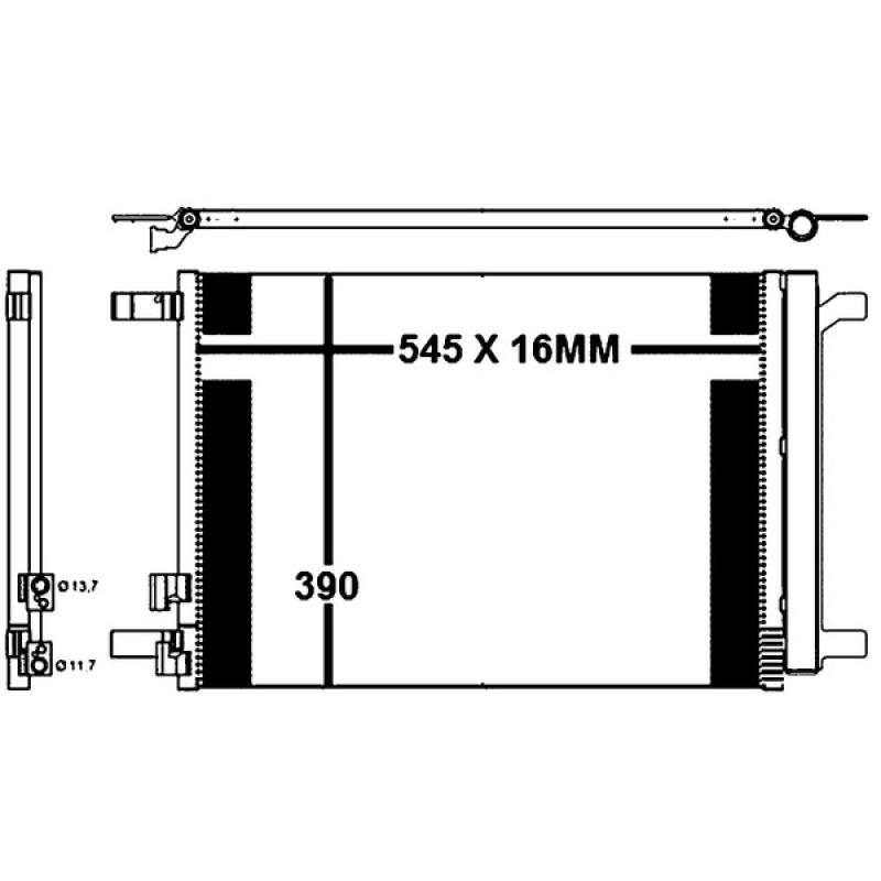 Condenseur, climatisation MAHLE AC 772 000P - Visuel 1