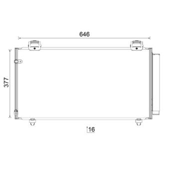 Condenseur, climatisation MAHLE OEM 8845002240