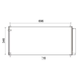 Condenseur, climatisation MAHLE OEM 8845012290
