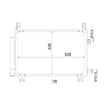 Condenseur, climatisation MAHLE OEM 884600D060