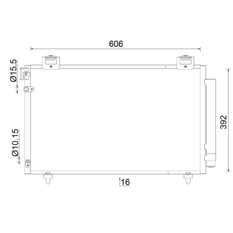 Condenseur, climatisation MAHLE AC 831 000S - Visuel 1