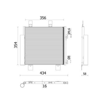 Condenseur, climatisation MAHLE AC 899 000P