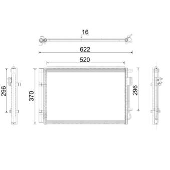 Condenseur, climatisation MAHLE OEM 97606C8000