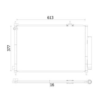 Condenseur, climatisation MAHLE OEM 80110SKNG01