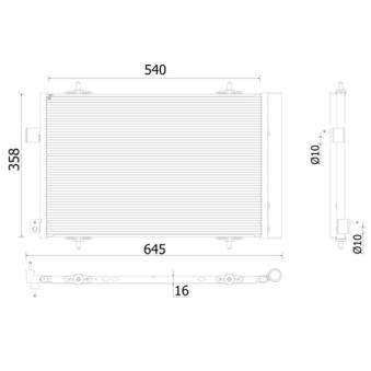 Condenseur, climatisation MAHLE OEM 6455HV