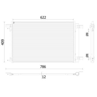 Condenseur, climatisation MAHLE OEM 6455HW