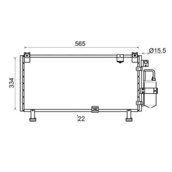 Condenseur, climatisation MAHLE AC 946 000S