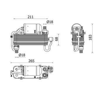 Condenseur, climatisation MAHLE OEM 9309007