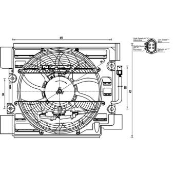 Ventilateur, condenseur de climatisation MAHLE OEM 8380780