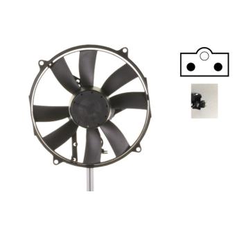 Ventilateur, condenseur de climatisation MAHLE OEM A0015001293