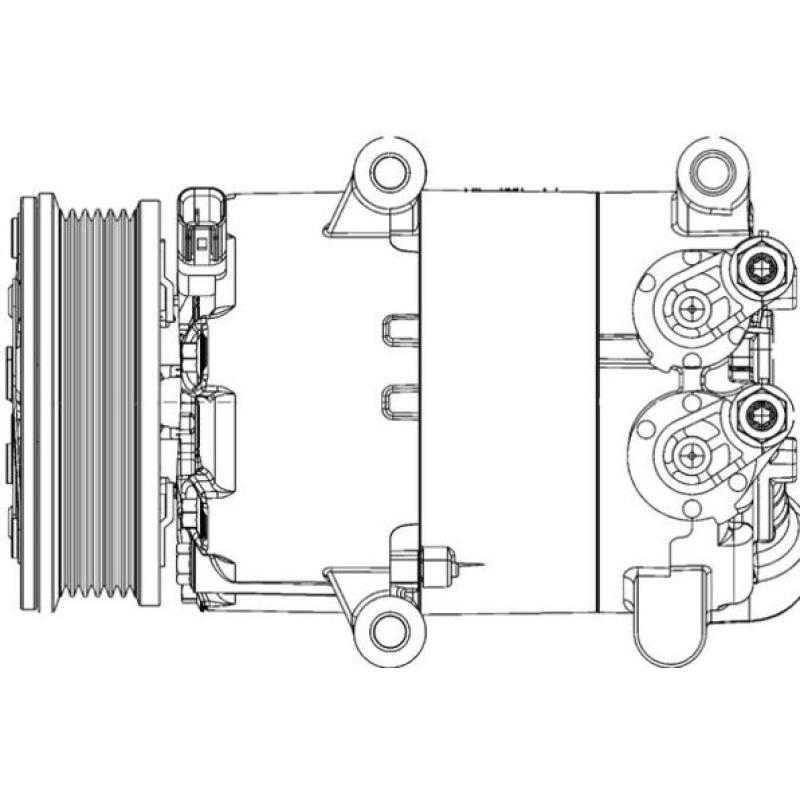 Compresseur, climatisation MAHLE ACP 1366 000P - Visuel 1
