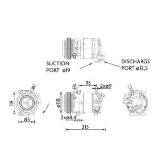 Compresseur, climatisation MAHLE OEM 977014P002 Compresseur, climatisation MAHLE OEM 977014P002