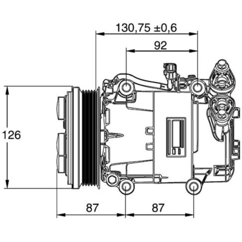 Compresseur, climatisation MAHLE ACP 54 000P - Visuel 1