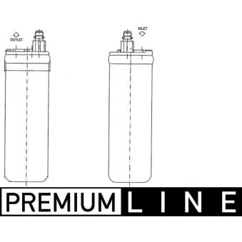 Filtre déshydratant, climatisation MAHLE OEM 93177218 Filtre déshydratant, climatisation MAHLE OEM 93177218