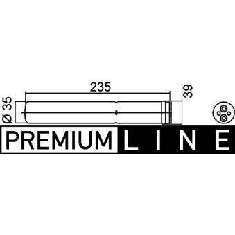 Filtre déshydratant, climatisation MAHLE OEM 9533963J00 Filtre déshydratant, climatisation MAHLE OEM 9533963J00