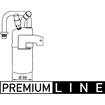 Filtre déshydratant, climatisation MAHLE AD 274 000P