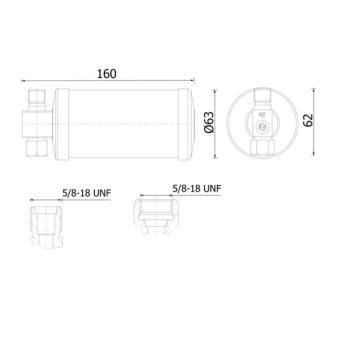 Filtre déshydratant, climatisation MAHLE [AD 322 000S]