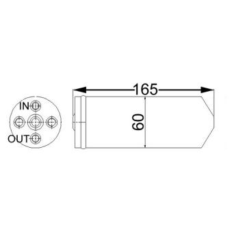 Filtre déshydratant, climatisation MAHLE OEM 921310F060