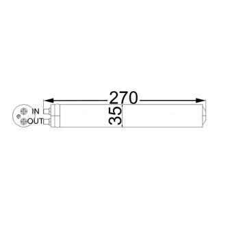 Filtre déshydratant, climatisation MAHLE AD 64 000S
