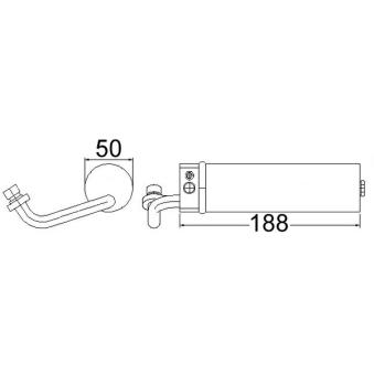 Filtre déshydratant, climatisation MAHLE OEM 92131JD20A