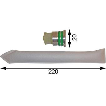 Filtre déshydratant, climatisation MAHLE AD 76 000S